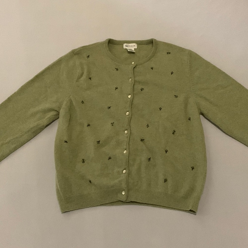 Green Cardigan
